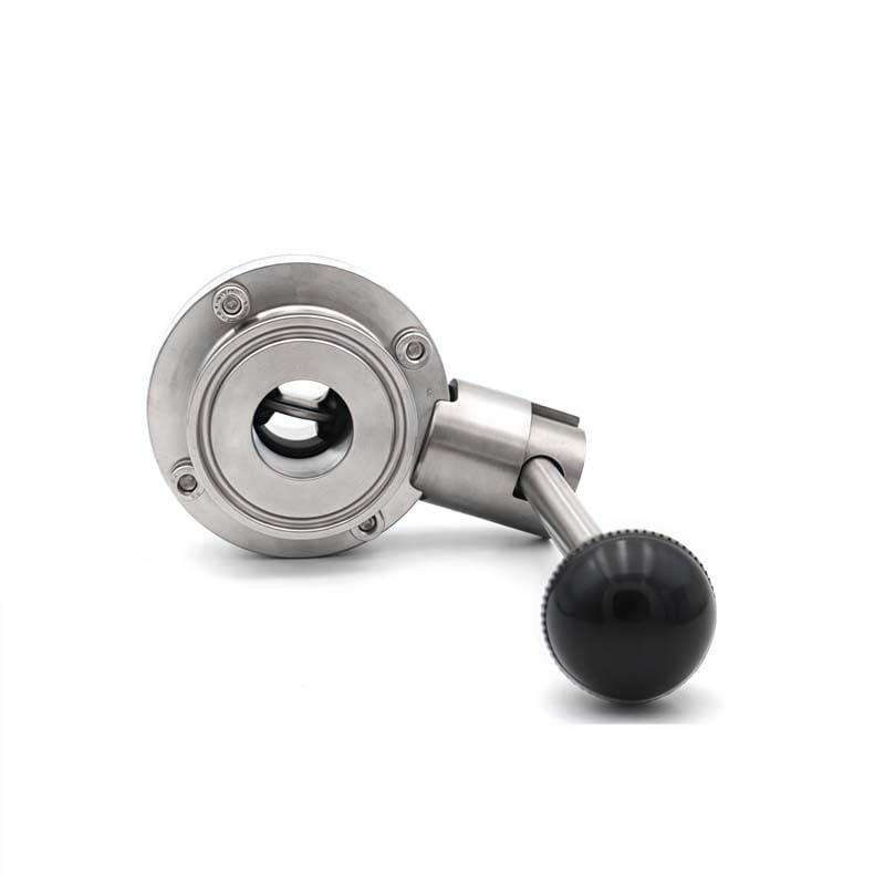 Válvula de tres clips de 2 pulgadas en acero SS304 de 51 mm para lácteos 5