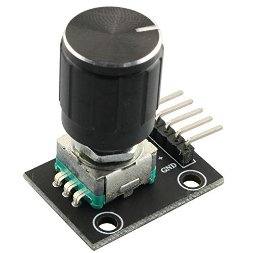 Rlecs 2Pcs Encoder Module Brick Sensor Clickable Switch 360 Degree Rotary Ky-040 With Knob Cap For Arduino #TOP3