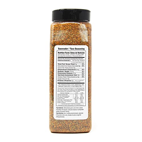 Image of Badia Taco Seasoning, 21 oz (Pack of 6) - Authentic Blend for Tacos, Burritos, Fajitas, Ground Beef, Chicken, and Vegetarian Dishes