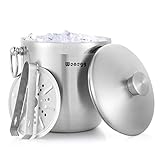 insulated ice bucket with scoop