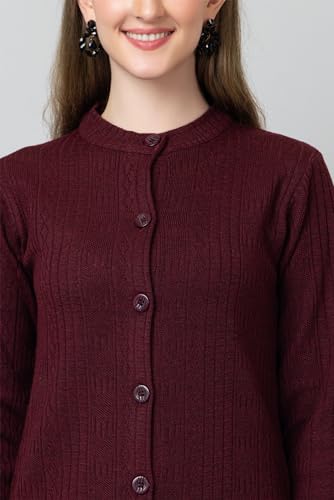 Image of HIFZAA Womens Woolen Long Cardigan Sweater for Women Winter wear for Ladies M to 4XL