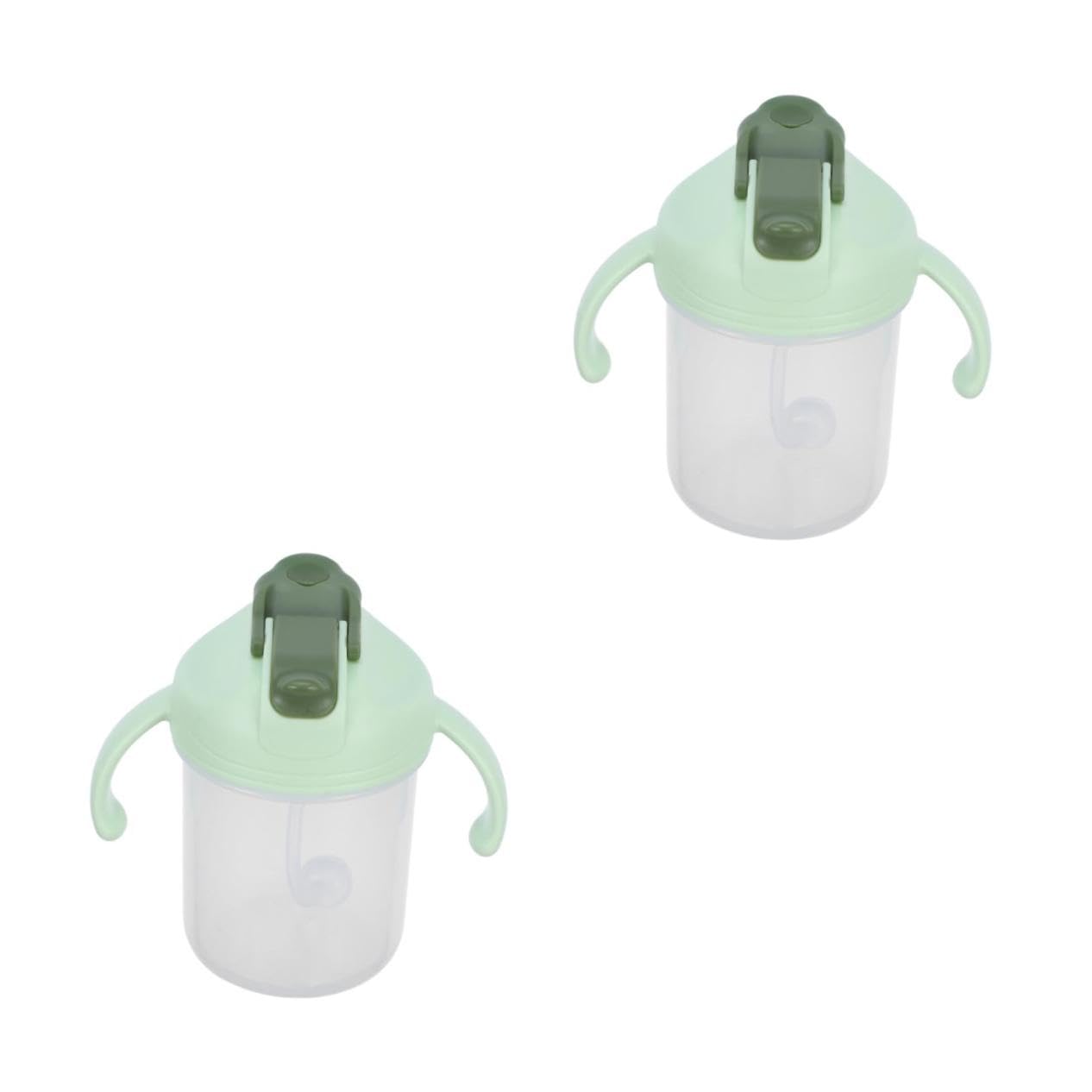 2 Vasos De Agua Para Ancianos Vasos Para Pacientes Con Pajita Para El Cuidado De Ancianos Con Asa Para Alimentación De Convalecientes En Cama Para Adultos Con Disfagia