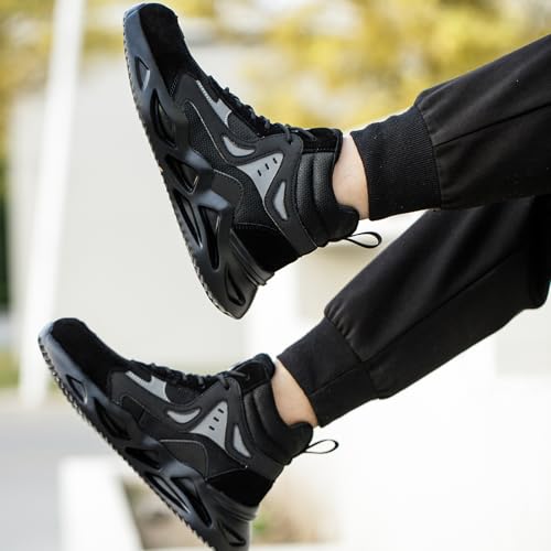 Image of Nutropa Steel Toe Boots for Men, Lightweight Work & Safety Shoes Puncture Proof Steel Toe Shoes,Black 13 Women /11.5 Men