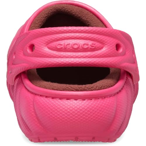 Image of Crocs Unisex Adult Classic Lined Overpuff & Geometric Fuzzy Clogs