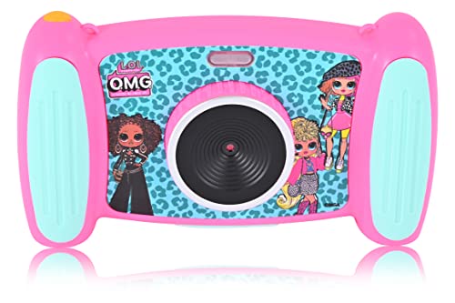 Image of First Trends LOL Surprise OMG Interactive Camera for Kids, Fun Rechargeable Camera for Children with Video, 4 x Zoom Camera, MP3 Player, Cool Games & More- SD Card Included (OMGC3000) (Pink /Blue)