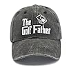 NURELL Golf Gifts for Men – Funny Hats, Adjustable Embroidered Baseball Cap