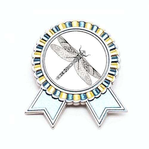 Broche libellule motif animalier en métal idée cadeau pour femme