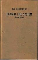War Department Decimal File System B000F6NP6A Book Cover