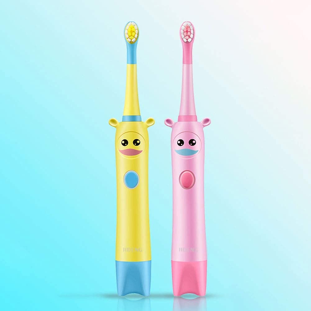 Compacto Cepillo de dientes eléctrico para niños, cepillo de dientes con temporizador inteligente y 3 modos, cepillo de dientes con 8 cabezales de cepillo reemplazables Ergonómico