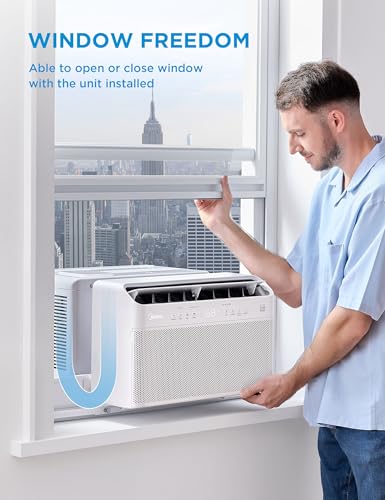 image for Midea 8,000 BTU U Shaped Smart Inverter Window Air Conditioner - Cools