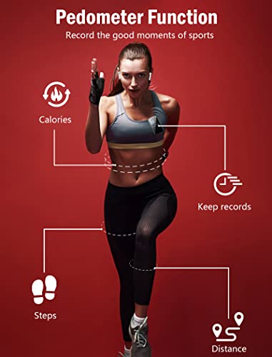 64Gb Mp3 Player With Bluetooth 5.2, Clip Music Player, 1.5"Colorful Screen&Touch Button,Hifi Music Player With Pedometer/Voice Recorder/Fm For Sports,Running,Walking,Earphone And Card Reader Included #TOP5