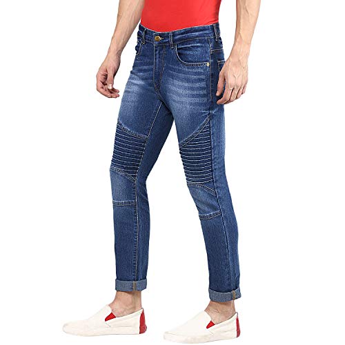 Buy Urbano Fashion Men's Blue Biker 