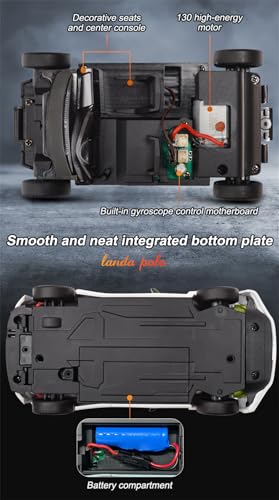 Image of LDRC 2801 Pro RC Drift Car with Gyro 1:28 Scale 4WD Electric Racing Vehicle with PoloO-Inspired Body Design for High-Speed Drifting on Flat Surfaces