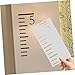 Tofficu Kids Growth Chart Ruler Template 7Pcs Plastic Height Scale Stencil for Children Reusable Measurement Tool for Nursery Wall Decor