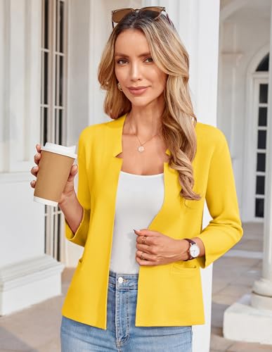 Image of GRACE KARIN 3 /4 Sleeve Sweater Blazer Jackets for Women Business Casual