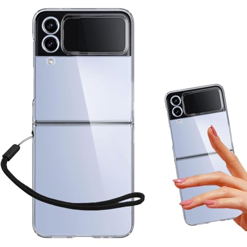 �yWenziLior�z Galaxy Z Flip4 �Ή� �N���A �n�[�h�P�[�X �X�g���b�v�t�� �K�p Galaxy ZFlip4 SC-54C SCG17 �N���A�P�[�X �M�����N�V�[ z�t���b�v4 �g�уJ�o�[ PC�f�� ���^�y�� �ϏՌ� �S�ʕی� ������