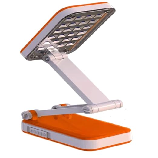 Drumstone [ Rechargeable Desk Lamp with 800mAh Long-Life Battery (500+ Cycles), Energy-Saving SMD LEDs, Adjustable Brightness for Custom Lighting