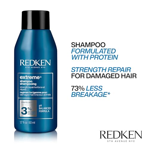 Image of Redken Extreme Shampoo - Strengthen & Repair Damaged Hair, For Damaged Hair, Infused With Proteins