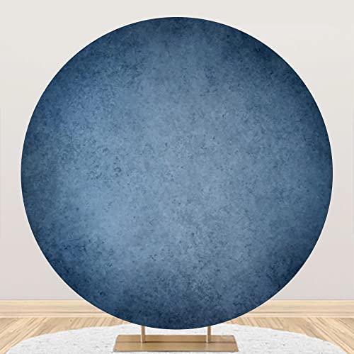 Leyiyi 6.5x6.5ft Blue Round Backdrop Cover Polyester Abstract Gradient Blurry