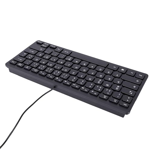 Teclado USB con cable de 1,35 M y 78 teclas, conexión plug and play para laptop 6