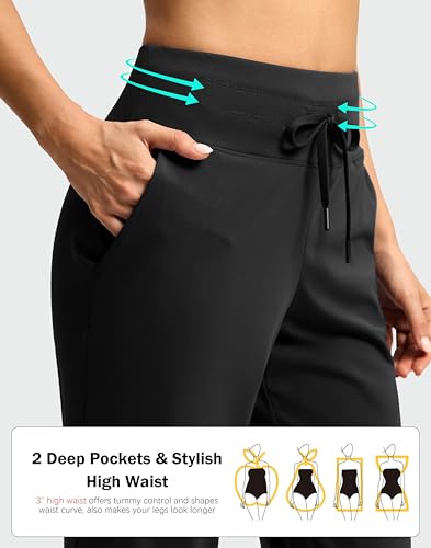 G Gradual Pants for Women High Waisted Ankle Pants 2 Pockets 7/8 Athletic Pants with Drawstring for Golf Travel Casual2