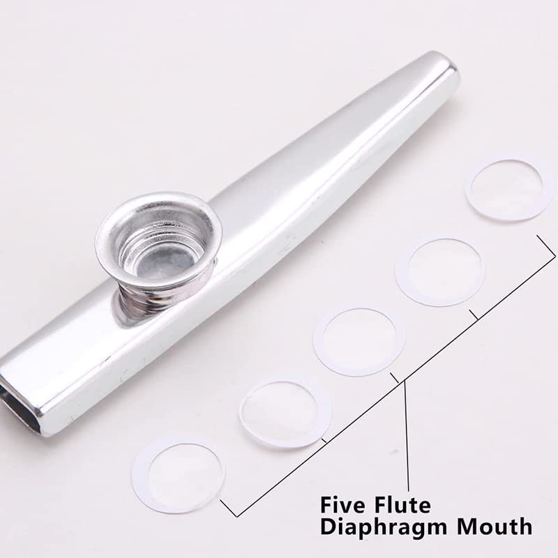 BEAUTYBIGBANG Kazoo en alliage d’aluminium avec cinq membranes pour flûte à diaphragme, bouche, kazoos, instruments de… - Les Beatles, Paul McCartney, John Lennon, RIngo Starr, George Harrison BEAUTYBIGBANG Kazoo en alliage d'aluminium avec cinq membranes pour flûte à diaphragme, bouche, kazoos, instruments de… – Image 4