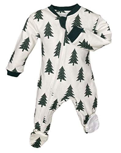 zippyjamz – Zipper Organic Sleeper Footed Onesies Sleeper Baby Pajamas with Inseam Zipper