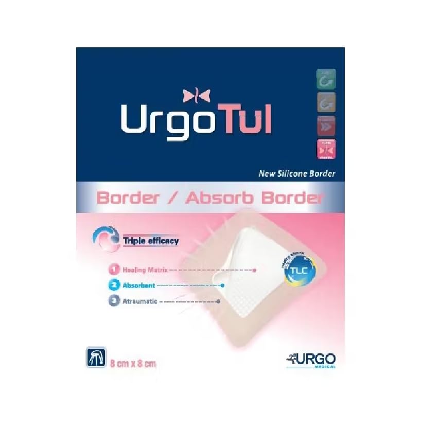 UrgoTul Pansement anti-macération 8 cm x 8 cm | Solution plaies chroniques