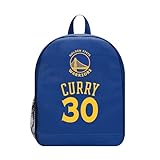 FOCO -NBA Small Size Team Logo Striped Backpack - Ages 6-12 Years Old (Stephen Curry - Golden State Warriors)