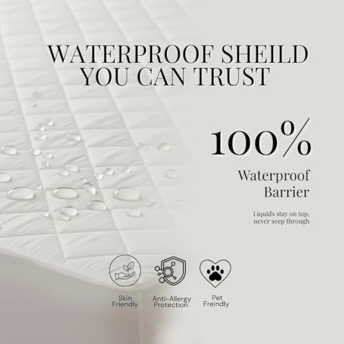Protège-matelas imperméable super king size alèse matelassée 40cm
