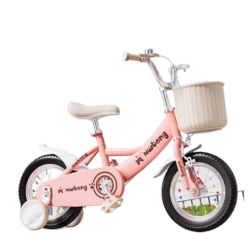 Bicicleta Bicicleta Infantil for niñas de 3 a 10 años, de 12 a 20 Pulgadas, con serpentinas, Timbre y Cesta. Juguetes(Rose,20inch)