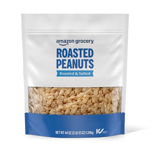 Amazon Grocery, Roasted Peanuts, Roasted & Salted, 44 Oz (Previously Happy Belly, Packaging May Vary)