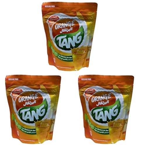 Image of Tang Orange Drink Powder (Imported) Pouch, 375 g (Pack of 3)