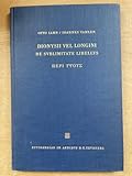 Dionysii vel Longini de Sublimitate Libellus, Post Ottonem Iahn