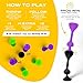 TOSSIT Game Suction Cup Darts, Toss Game Perfect Family and Party, Silicone Throwing Game for Backyard, Indoor and Outdoor Fun, Starter Pack, Purple Green