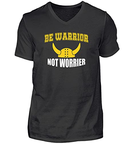 T-shirt Wikinger col en V homme noir pour affirmer votre force intérieure