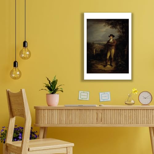 Poète Robert Burns impression d'art mate pour décorer votre bibliothèque