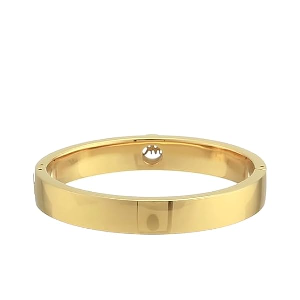 Michael Kors Stainless Steel and Pavé Crystal Bangle Bracelet for Women, Color: Gold (Model: MKJ3998710)