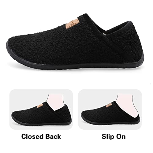 Image of Spesoul Fuzzy House Slippers for Women Men Indoor Closed Back Lightweight Cozy Faux Furry Lining Barefoot House Shoes Slipper Socks for Bedroom Home Office Yoga Outdoor Walking Shoes