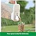 Buddeez Pet Food Storage Container - 8 Quart Capacity Bird Seed Container & Dog Food Storage, with Durable EZ Grip Handle and EZ Flip Lid with Pour Spout