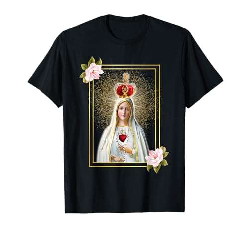 Nuestra Señora de Fátima Inmaculado Corazón de la Santísima Virgen María Camiseta