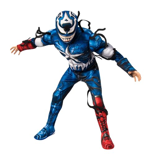 Rubies Boy's Marvel Spider-Man Maximum Venom Deluxe Venomized Captain America Costume, Small