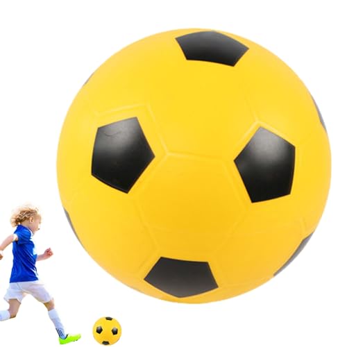 KERALI Balón de fútbol silencioso, pelota de fútbol de espuma de alta densidad, pelota silenciosa de entrenamiento en interiores, pelota de fútbol de espuma suave, pelota de entrenamiento silenciosa