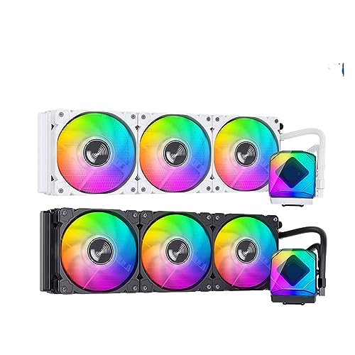 Refroidisseur d'eau liquide TW6 360 ARGB anti-surchauffe pour boîtier PC blanc Intel et AM4 - 3