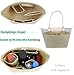 Lckaey Purse Organizer Insert for Le Pliage Handbag tote bag Insert Organizer1012khaki-L