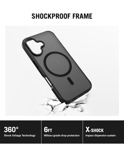 Image of DailyObjects Polycarbonate Nimbus Magnetic Protective Back Cover Compatible with iPhone 16 Plus |Camera & Body Protection | Scratch Resistant|Precise Cutouts & Modern Design|Wireless Charging White