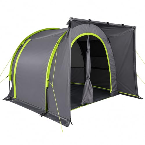 TENTCAMP Skylar - Busvorzelt für Anbauhöhe von 180-210 cm – Bus Zelt mit Abnehmbarer Bodenplane & Zwei Eingängen - Schneller Aufbau & leicht zu befestigen - Wasserdicht bis 3000mm Wassersäule