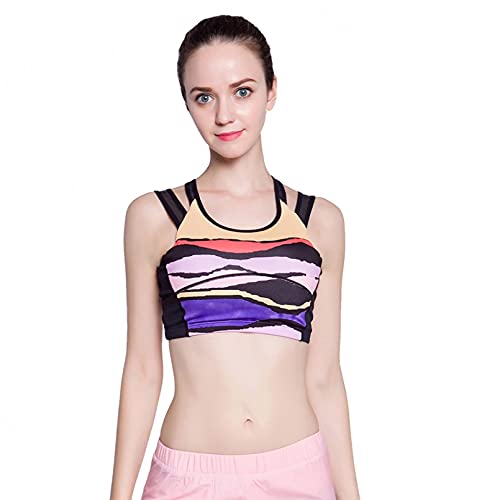 Sujetador deportivo push up colorido para mujer ideal para running y fitness activo