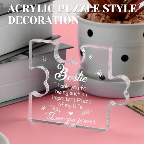 Image of Heart shaped plaque gift (Bestie)