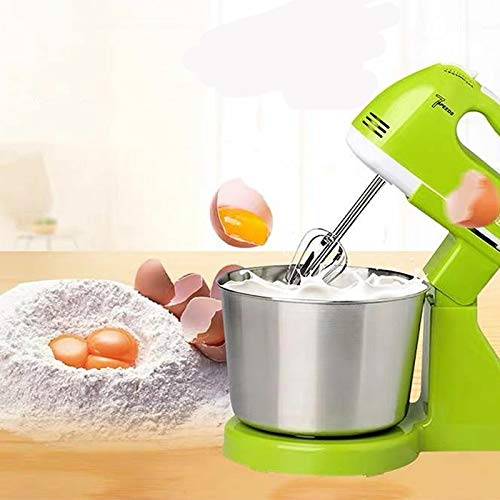 Sbattitore Elettrico per Alimenti Supporto da Tavolo Impastatrice per Dolci Impastatrice per Uova Frullatore per Uova Frullatore per Cottura Panna da Montare Macchina 7 velocità (C